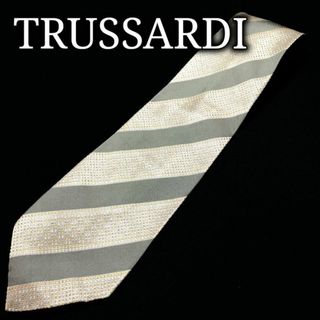 トラサルディ(Trussardi)のトラサルディ レジメンタル グレー ネクタイ A106-L11(ネクタイ)