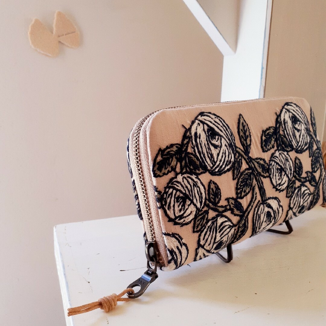 専用】⚮̈ rosy◇布製ロングウォレット - 財布