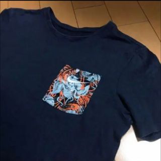 ナイキ(NIKE)のNIKEネイビー✖︎ボタニカルポケT(Tシャツ/カットソー(半袖/袖なし))