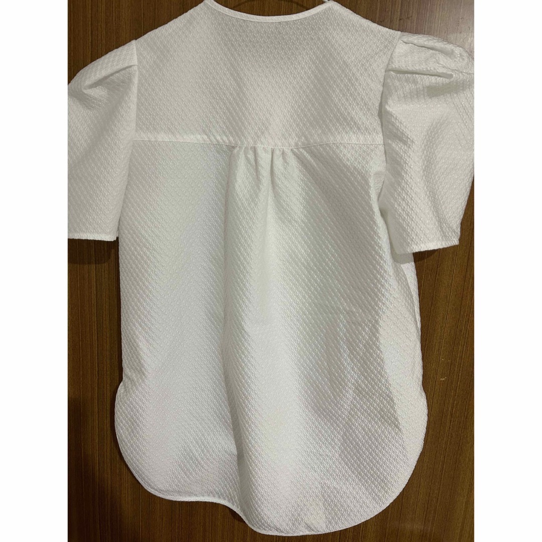 AMICA kids アミカ COUTURE BLOUSE WHITE リボン - シャツ/ブラウス