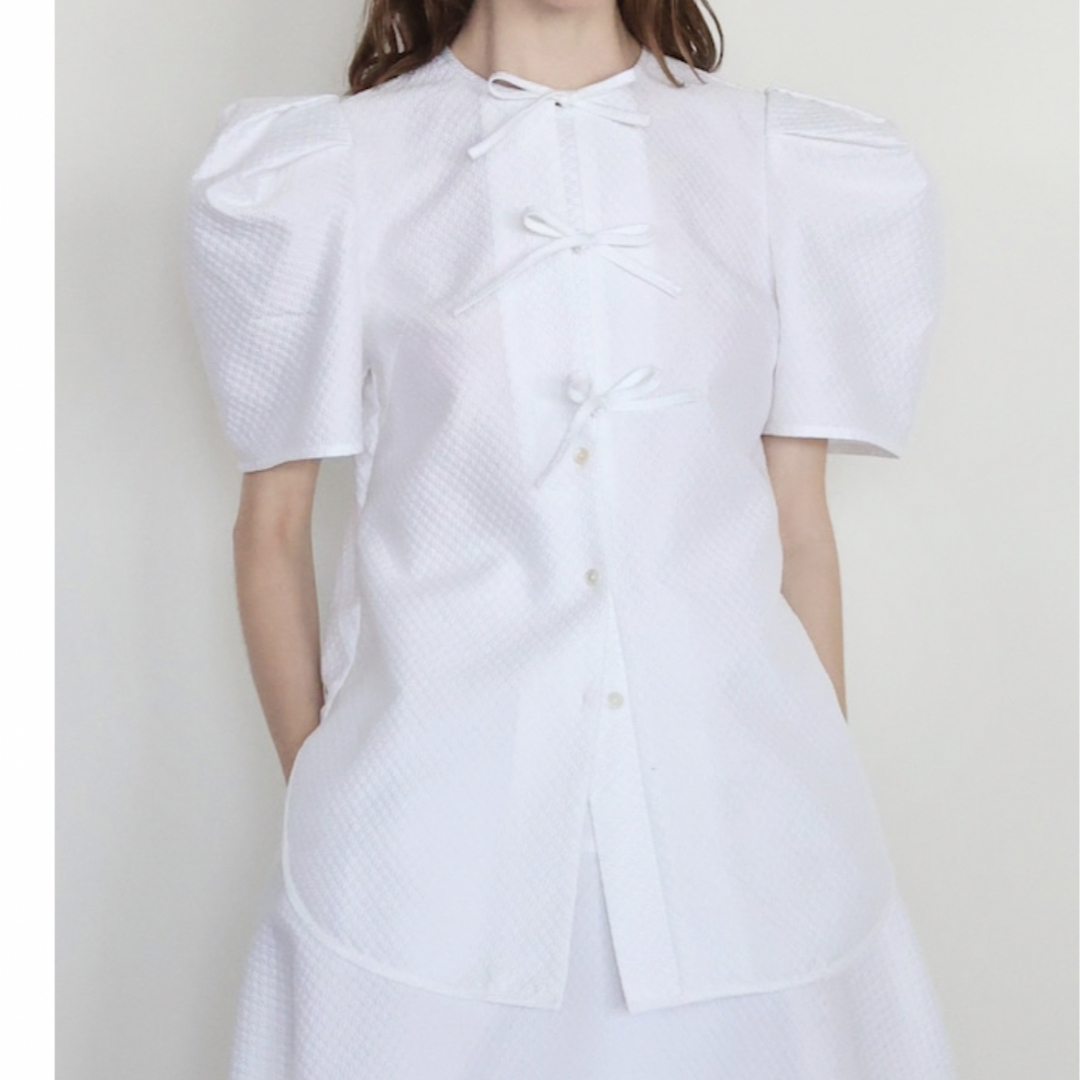 AMICA kids アミカ COUTURE BLOUSE WHITE リボン | www.innoveering.net