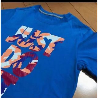 ナイキ(NIKE)のNIKEブルーJustDoItコットンT(Tシャツ(半袖/袖なし))