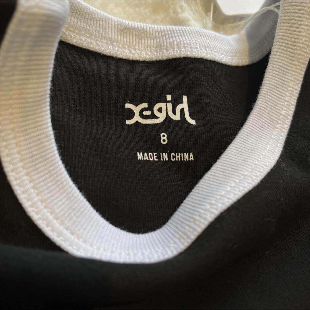 X-girl(エックスガール)のS エックスガール ロゴ tシャツ ブラック クロップド 新品 海外モデル レディースのトップス(Tシャツ(半袖/袖なし))の商品写真