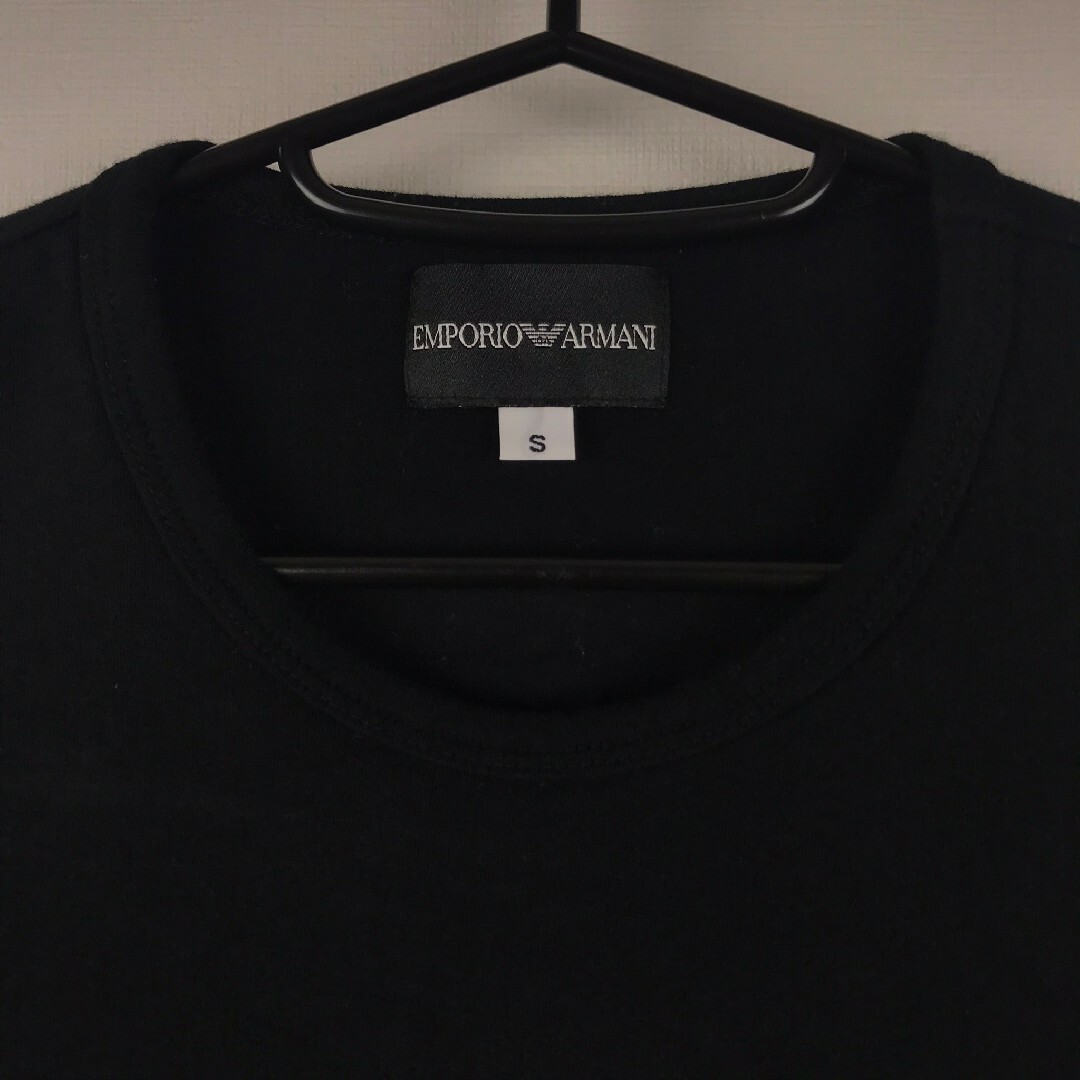 Emporio Armani(エンポリオアルマーニ)の美品 エンポリオアルマーニ 半袖Tシャツ レディース ブラック サイズS レディースのトップス(Tシャツ(半袖/袖なし))の商品写真