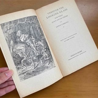 ふしぎの国のアリス - 洋書 古書 鏡の国のアリス Though the Looking
