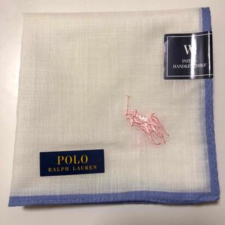 ポロラルフローレン(POLO RALPH LAUREN)のラルフローレン　刺繍　ハンカチ　ホワイト　ギフト(ハンカチ)