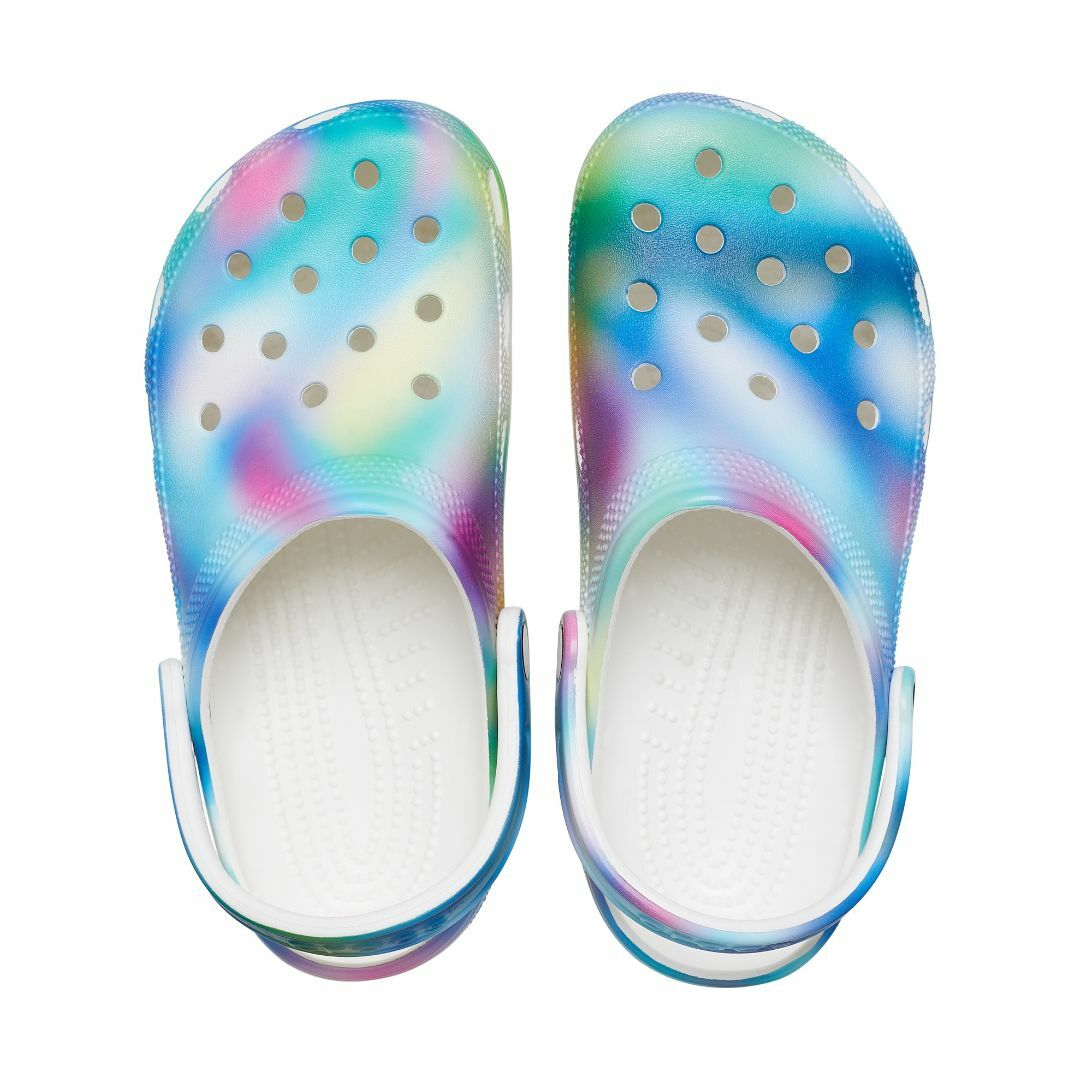 crocs(クロックス)の28cm クロックス クラシック ソーラライズド クロッグ ホワイト ブルー系 メンズの靴/シューズ(サンダル)の商品写真