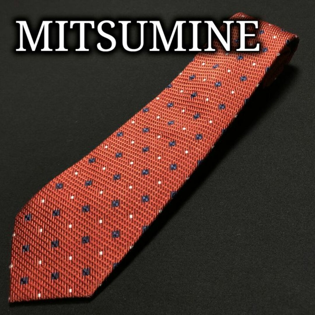 Mitsumine(ミツミネ)のミツミネ ドット ブラウン ネクタイ ウール A106-M24 メンズのファッション小物(ネクタイ)の商品写真