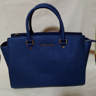 マイケルコース(Michael Kors)のMICHAEL MICHAEL KORS SELMA バッグ　ネイビー(ハンドバッグ)