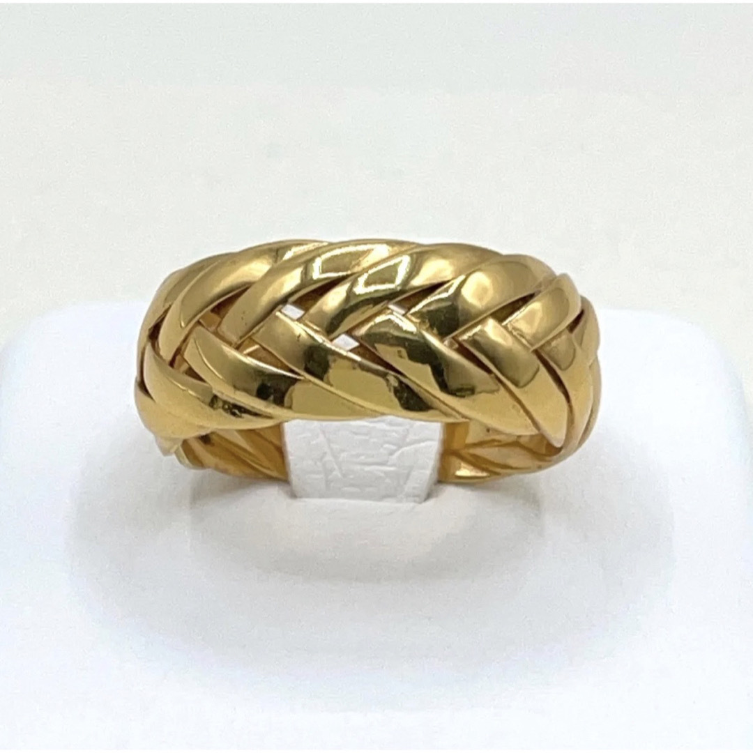 ロエベ BRAIDED RING ブレイデッド リングSV925 ゴールド仕上げ