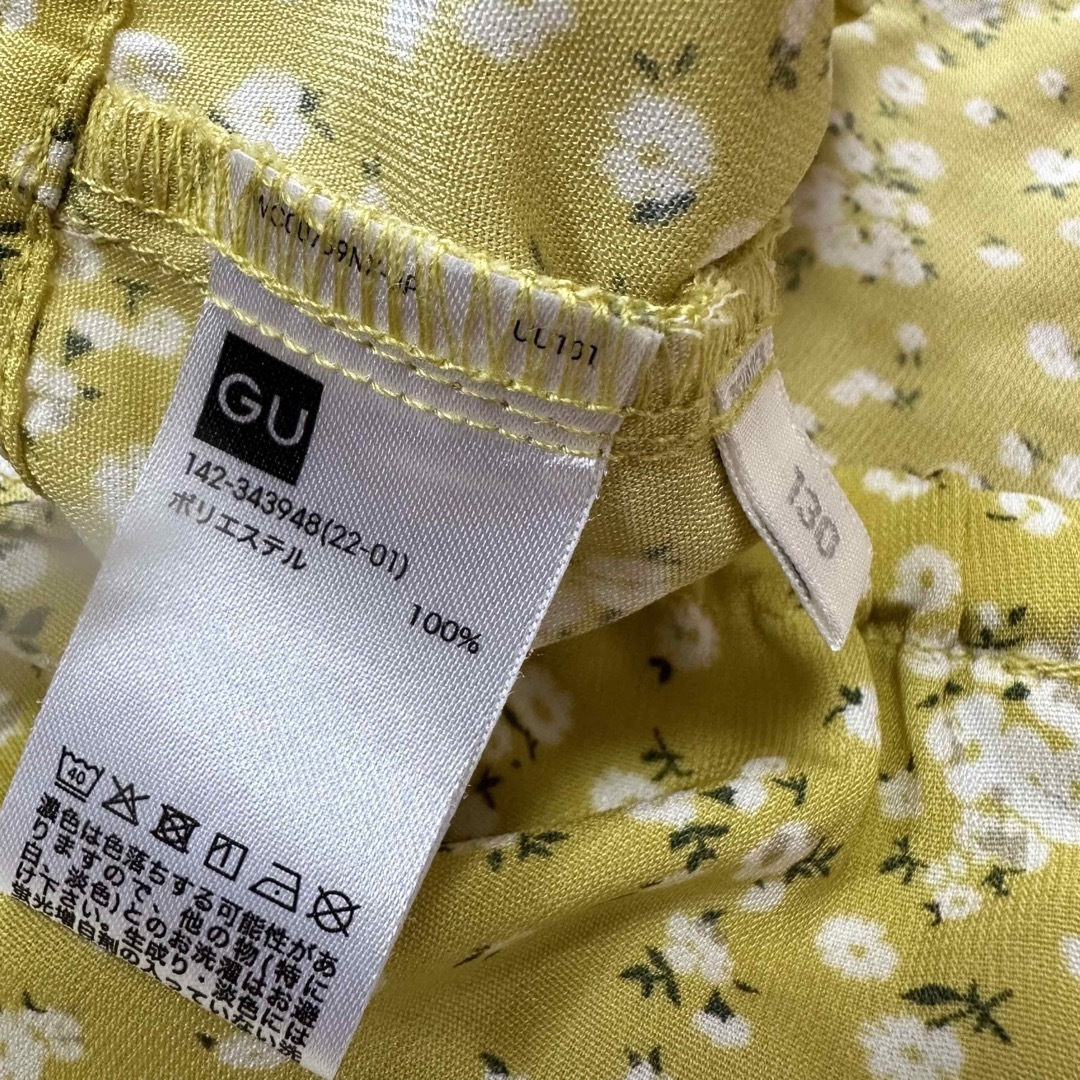 GU(ジーユー)の★極美品★ GU 女の子 花柄　ビスチェ 130cm キッズ/ベビー/マタニティのキッズ服女の子用(90cm~)(その他)の商品写真