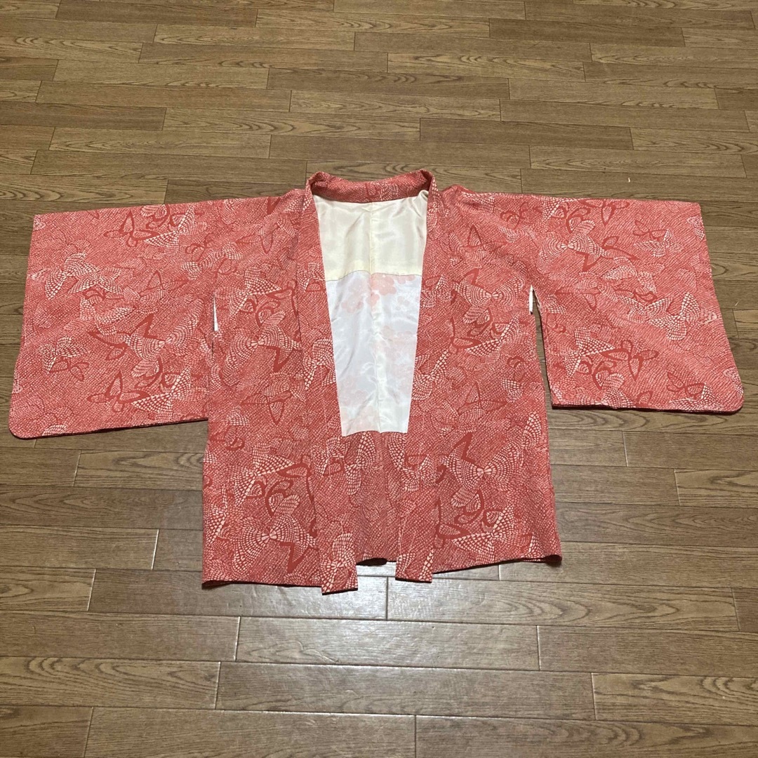 羽織風ジャケット　着物リメイク レディースのジャケット/アウター(ノーカラージャケット)の商品写真