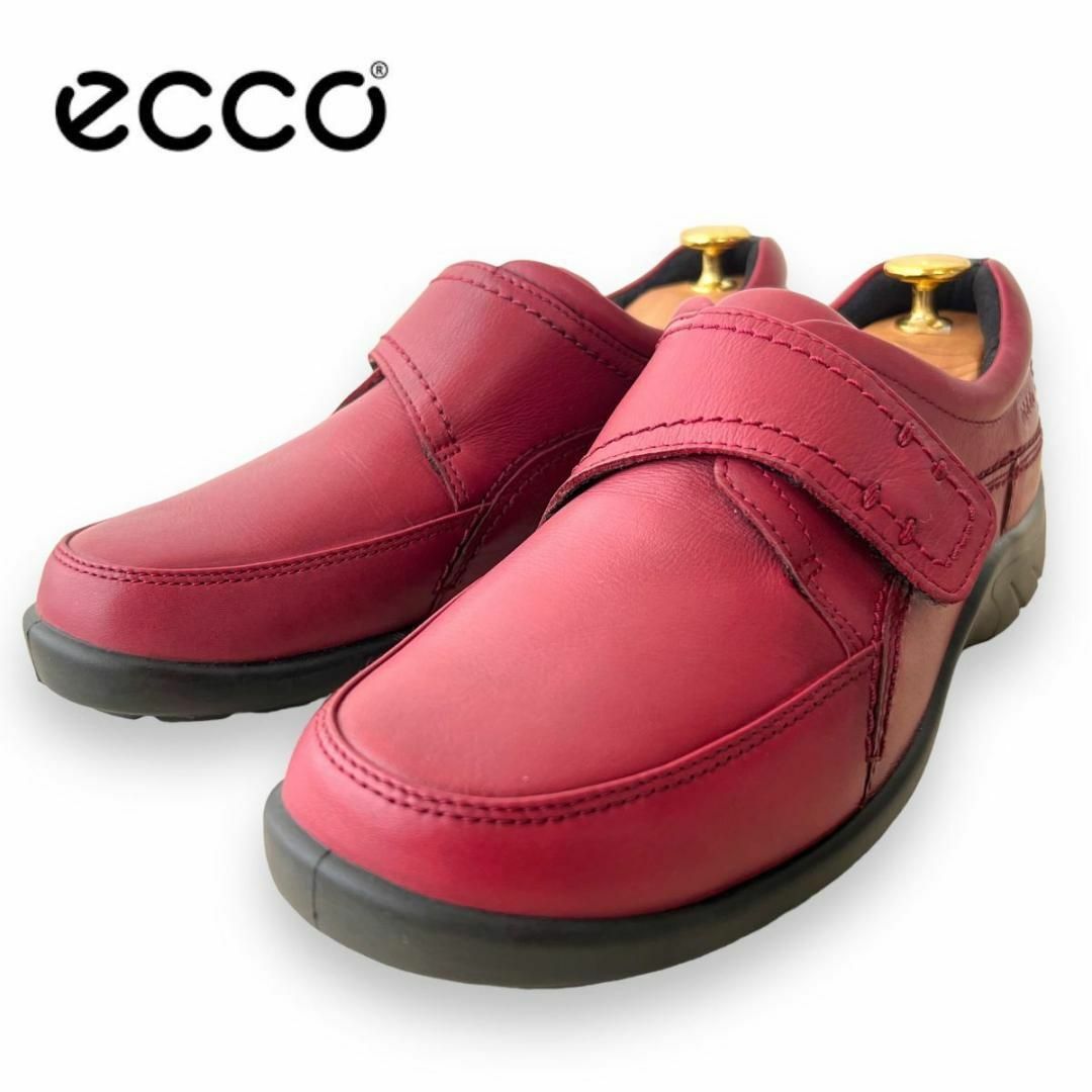 【日本製】 新品同様 ECCO エコー ウォーキングシューズ 革靴 23.5cm