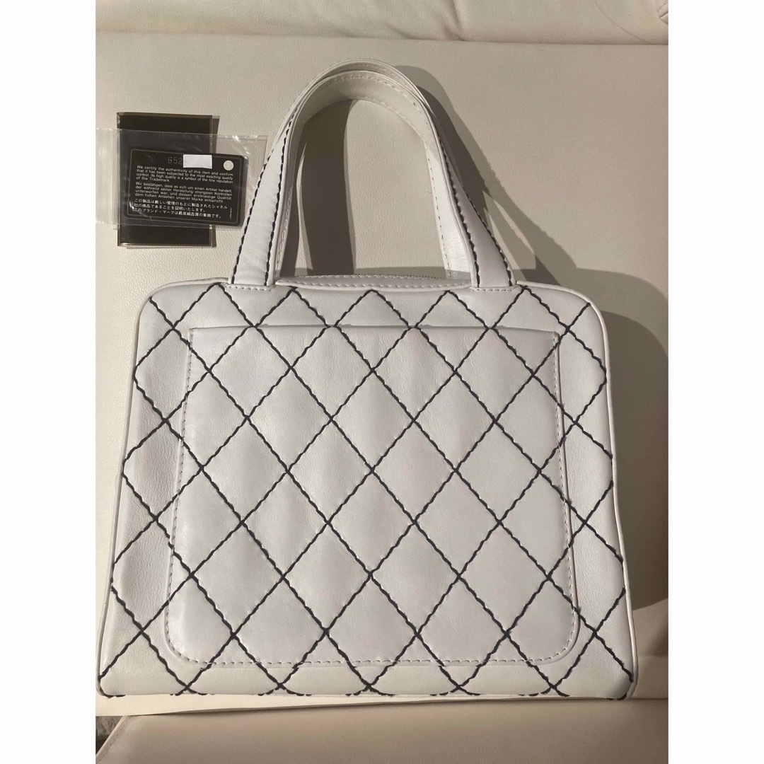 美品 シャネル ワイルドステッチ ハンドバッグ