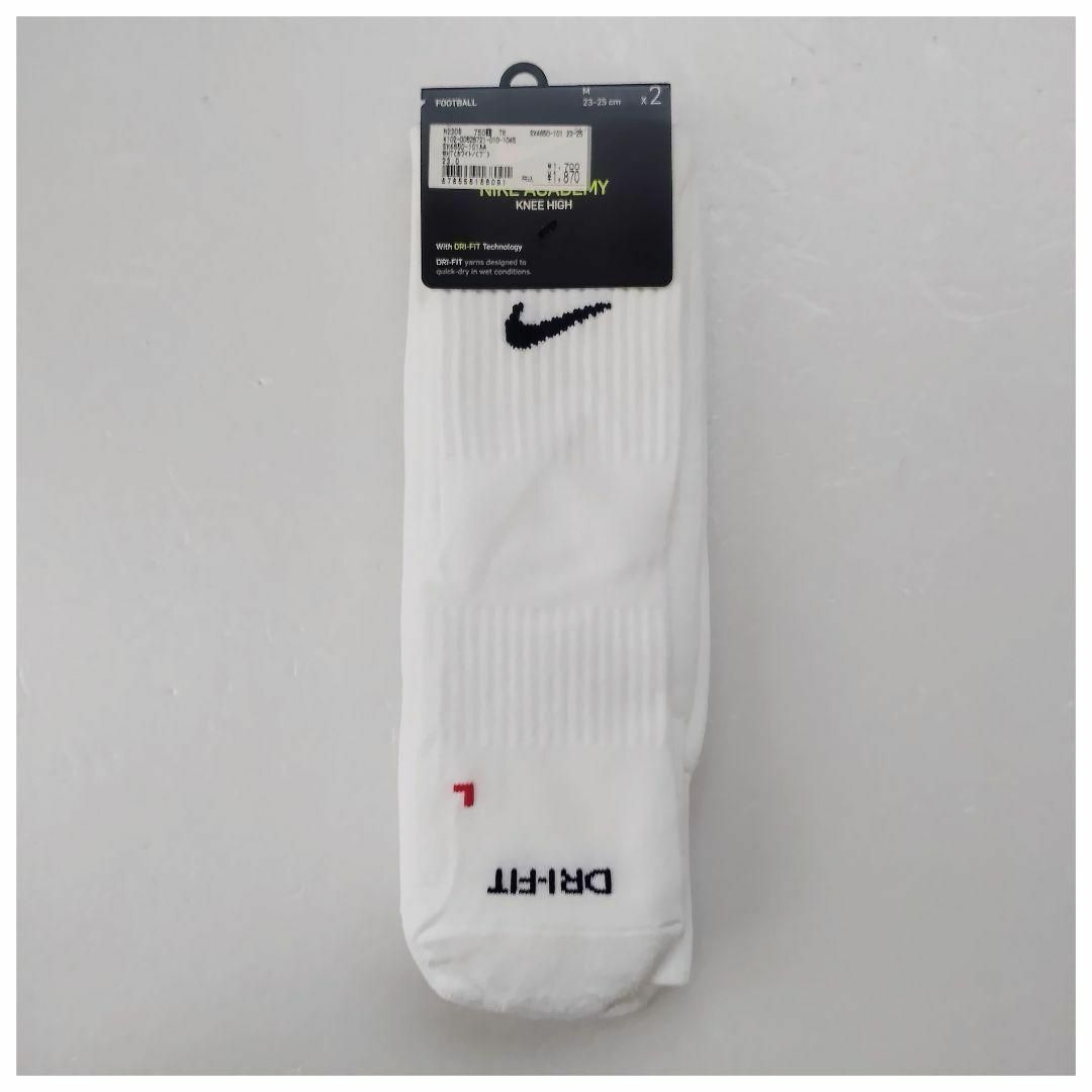 NIKE(ナイキ)のNIKE　DRI-FIT サッカーソックス　23～25cm　白　2足セット メンズのレッグウェア(ソックス)の商品写真