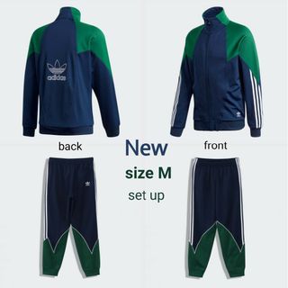 アディダス(adidas)の新品 M adidas originals ジャージ 上下 紺×緑(ジャージ)