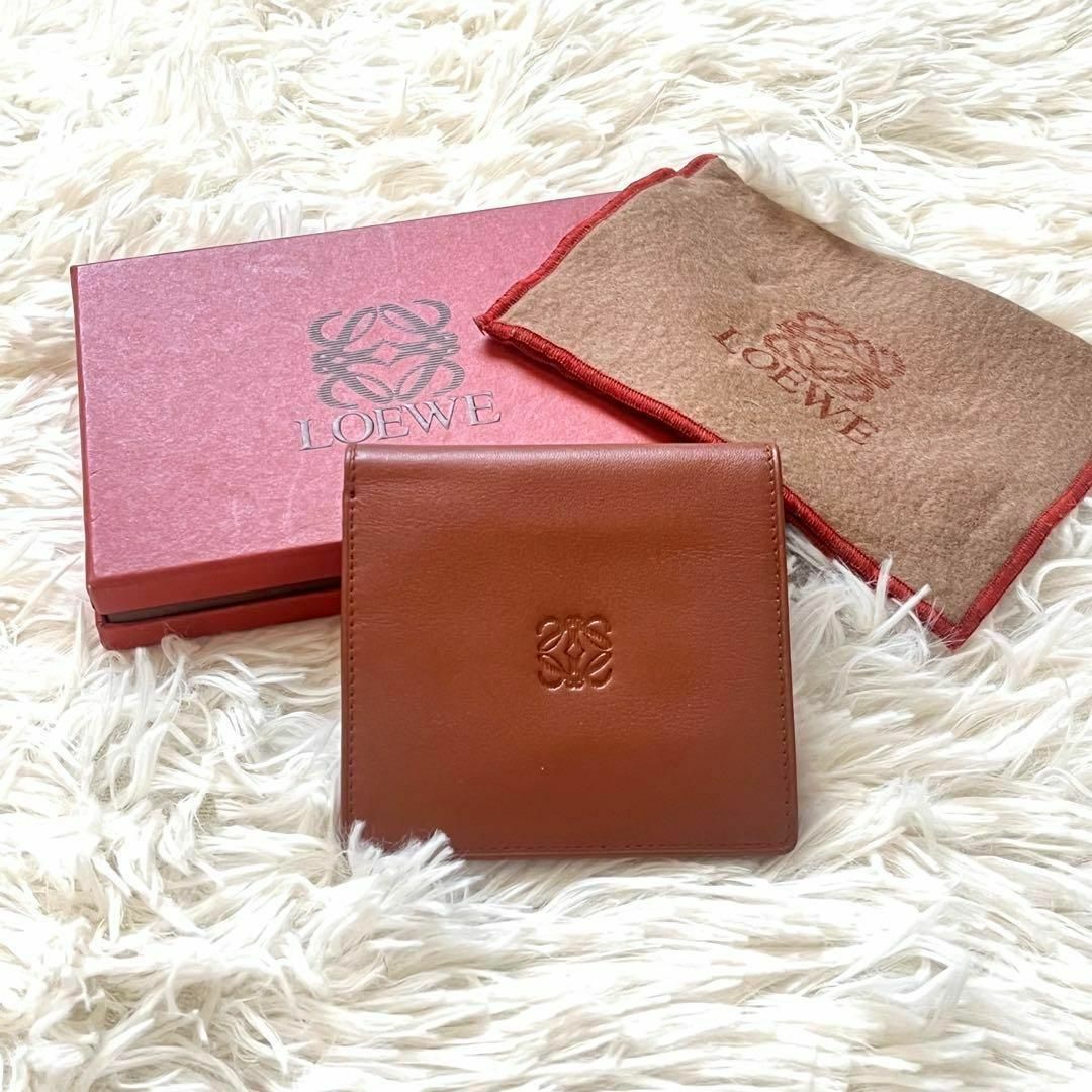 【極美品】ロエベ　LOEWE ミニ財布　アナグラム　アマソナ　刻印　折り財布