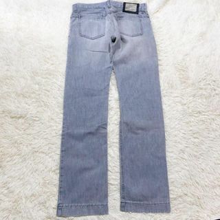 DOLCE&GABBANA デニムパンツ 金具ロゴプレート グレー 48