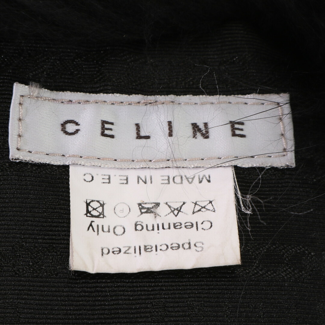 celine(セリーヌ)の極美品 セリーヌ ファー 毛皮 マフラー ブラック 高級 人気 流行 おしゃれ ストール ショール ブラック レディース AAT 0621-1E9 レディースのファッション小物(マフラー/ショール)の商品写真