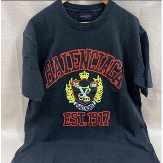 Balenciaga - BALENCIAGA 刺繍ロゴ オーバーサイズ Ｔシャツ Ｓの通販