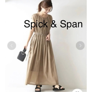 スピックアンドスパン(Spick & Span)のSpick & Span コットンギャザーワンピース(ロングワンピース/マキシワンピース)