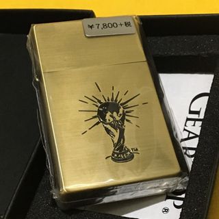 ジッポー(ZIPPO)のGEARTOP 高品質オイルライター FIFA希少限定モデル ブラス 新品未使用(タバコグッズ)