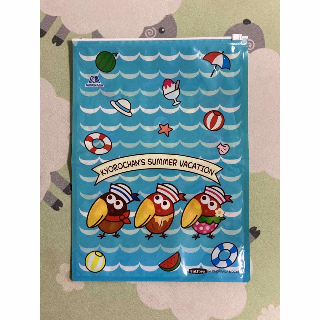 森永製菓(モリナガセイカ)のキョロちゃん ジッパーバッグ エンタメ/ホビーのおもちゃ/ぬいぐるみ(キャラクターグッズ)の商品写真