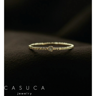 アーカー(AHKAH)の美品　CASUCA  coca 18K リング　ダイヤ　リング　カスカ　18金(リング(指輪))