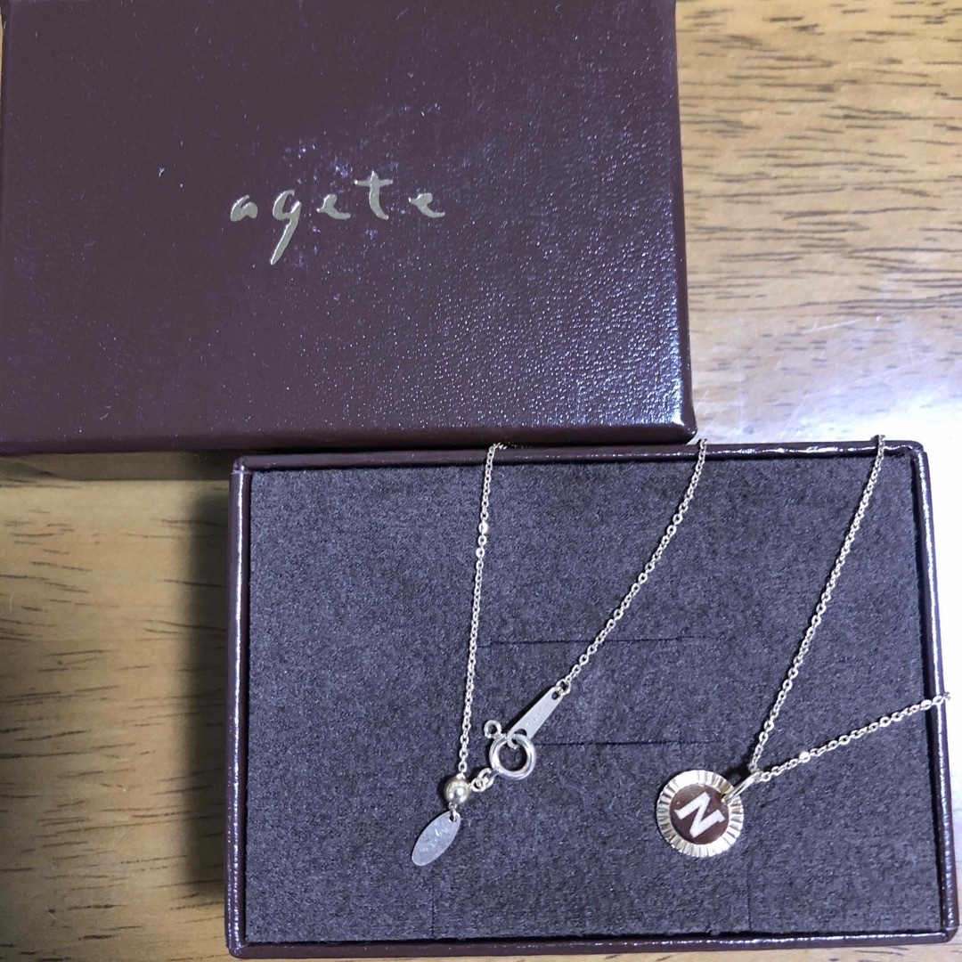 agete - agete アガット ネックレス イニシャル『N』(k14 agete - agete アガット ネックレス イニシャル『N』(k14
