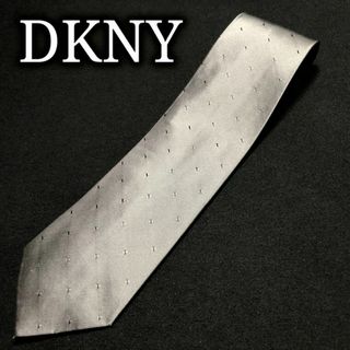 ダナキャラン(Donna Karan)のDKNYダナキャラン ドット グレー ネクタイ A106-O08(ネクタイ)