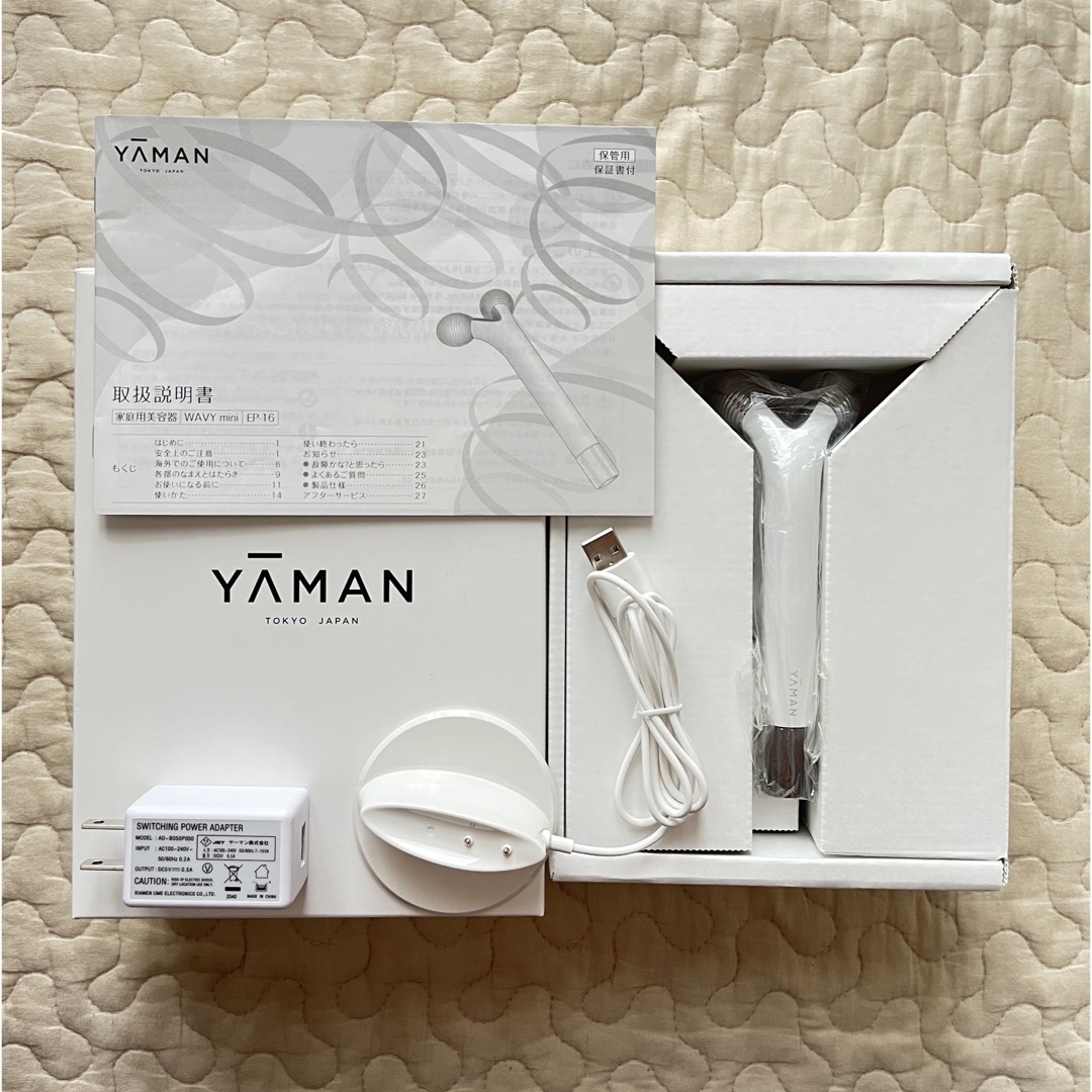 YA-MAN(ヤーマン)のあんず様専用 美品！YA-MAN WAVY mini 防滴EMS スマホ/家電/カメラの美容/健康(フェイスケア/美顔器)の商品写真