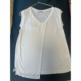 ベイフロー(BAYFLOW)のBAYFLOW アシメノースリーブ　ホワイト(Tシャツ(半袖/袖なし))