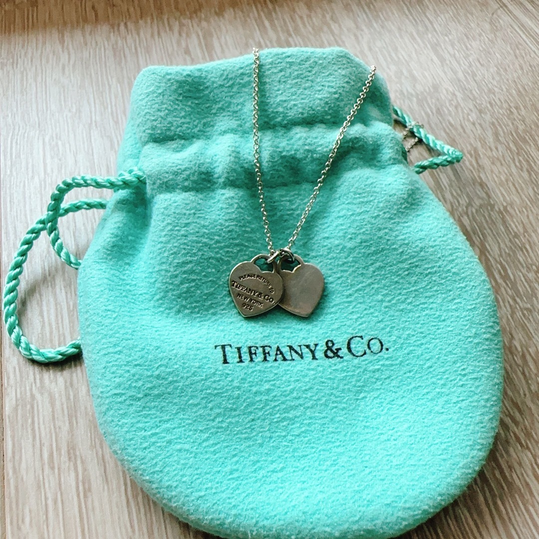 Tiffany リターントゥ　ティファニー　ダブルハートネックレス　925