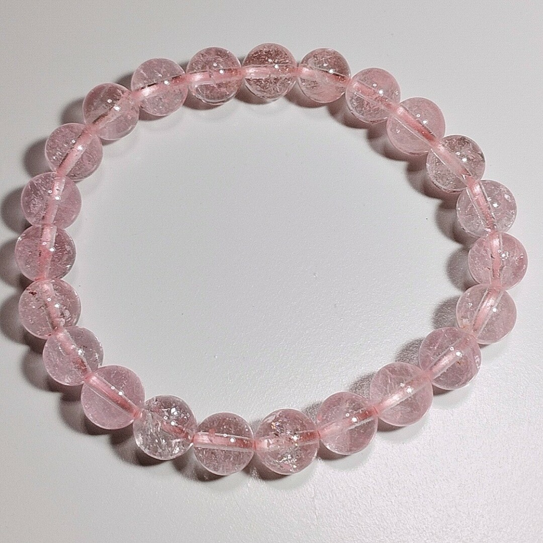 ピンクトパーズ ブレスレット 8mm 16cm 11月誕生石 Topaz | www