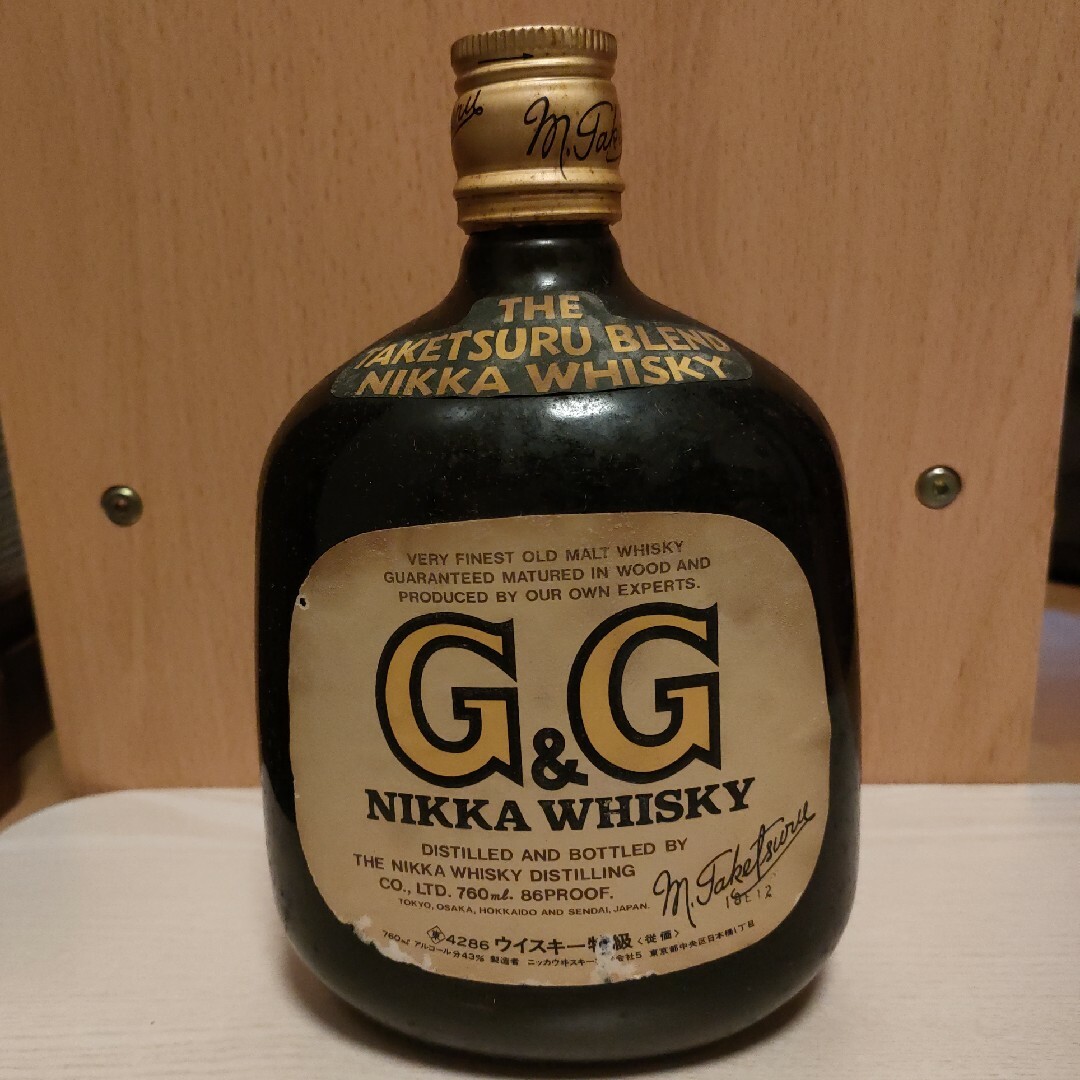 ニッカ G＆G ブラックボトル 760ml 43％ - 酒