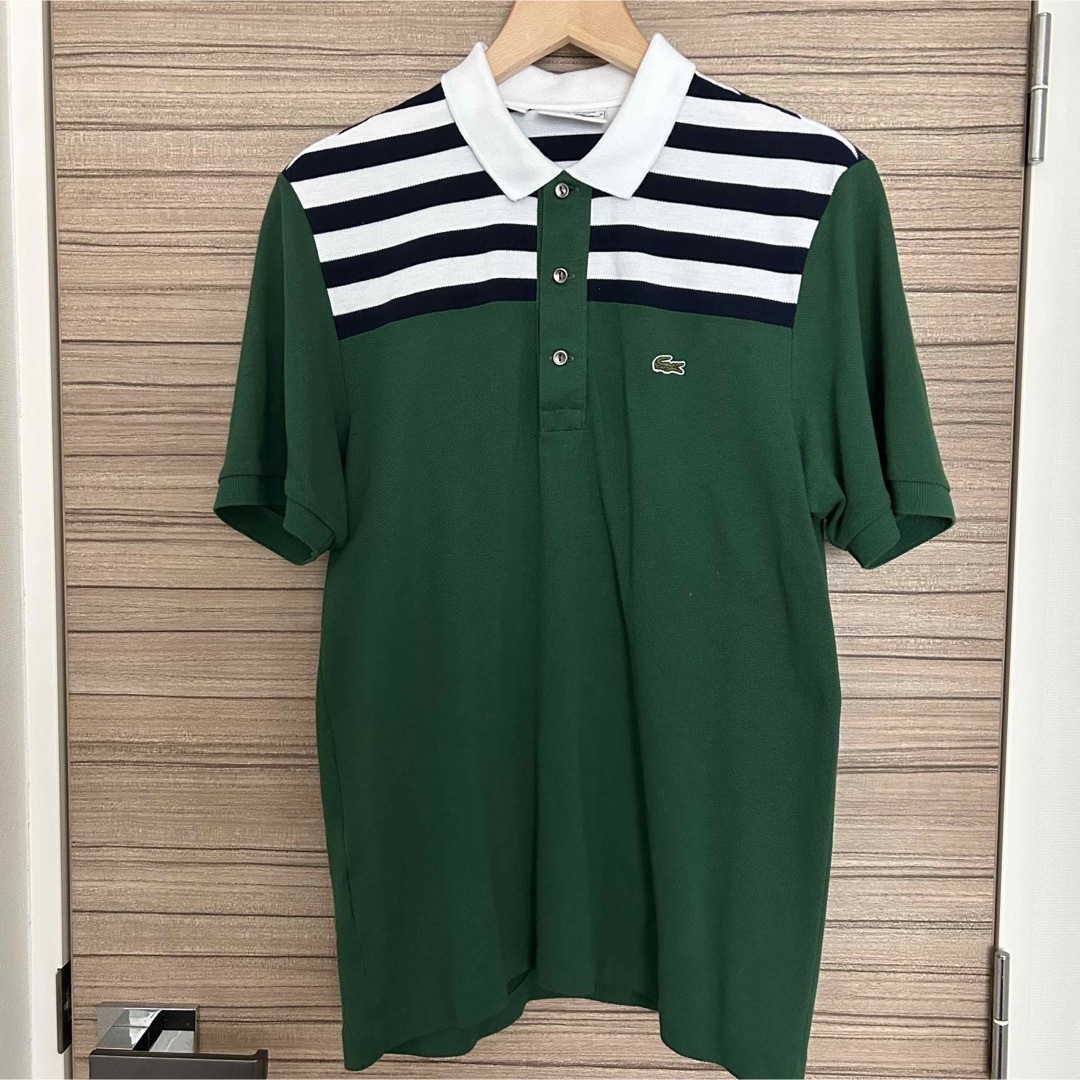 LACOSTE - Lacoste ラコステ 85周年記念 ボーダー切り替えデザイン