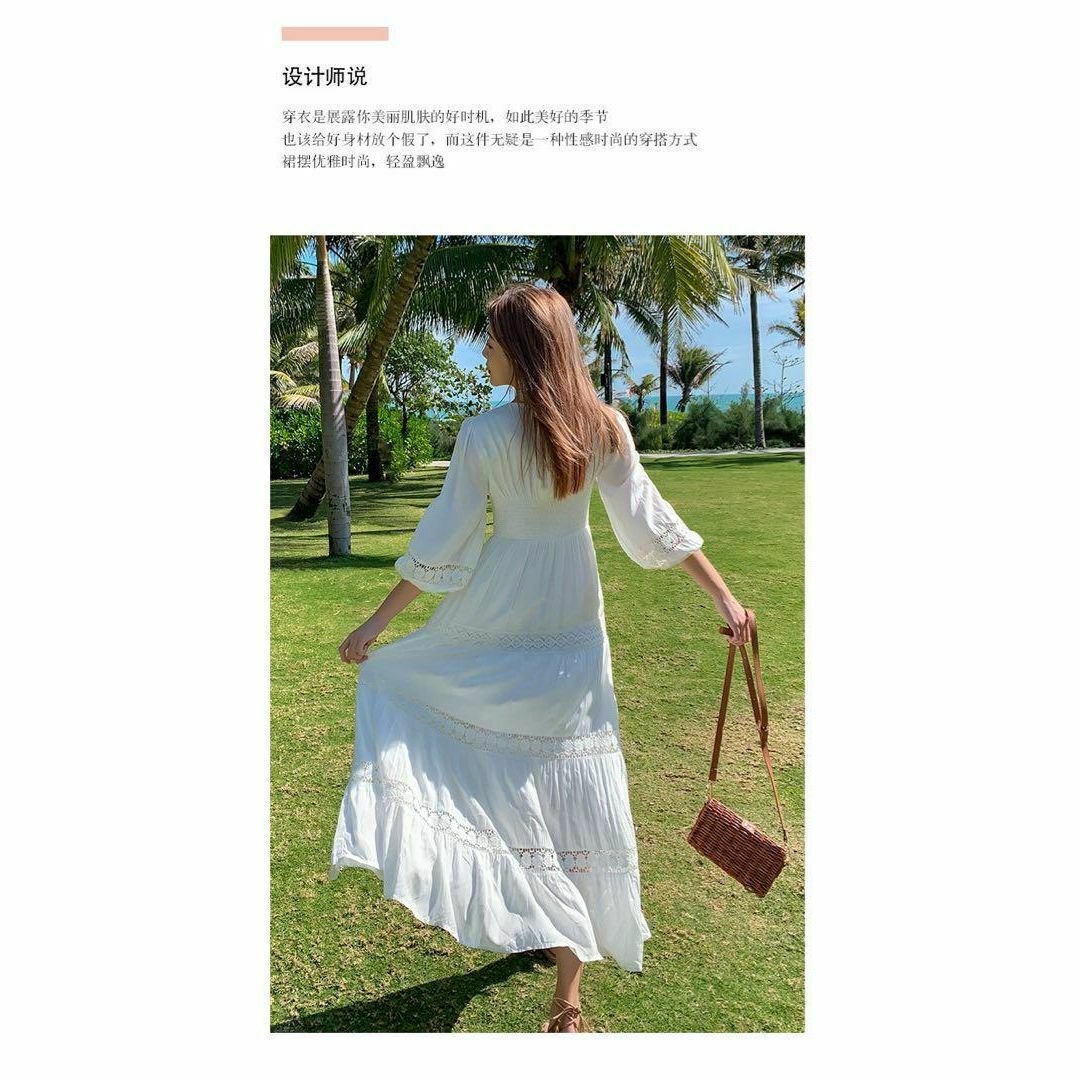 春夏コーデ❤️ロングワンピース ドレス パーティー 半袖 リゾート