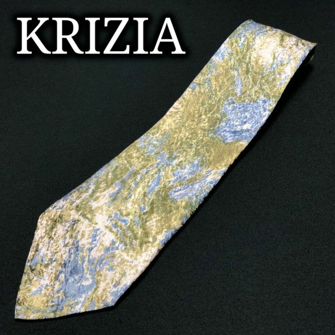 KRIZIA(クリツィア)のクリッツィア カモフラージュ グリーン ネクタイ A106-P02 メンズのファッション小物(ネクタイ)の商品写真