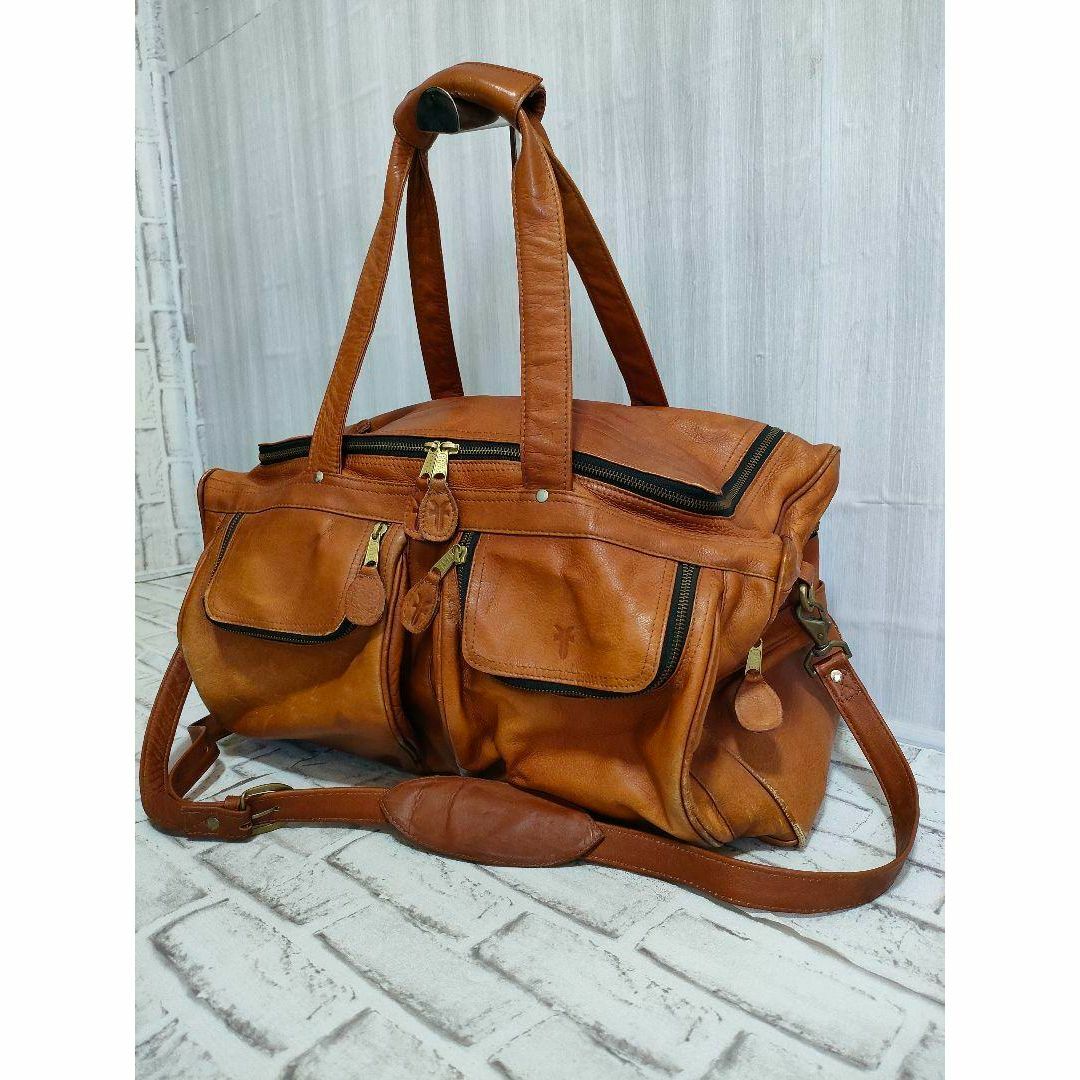 定価12万! FRYE フライ オールレザー ボストンバッグ 2way 牛革-