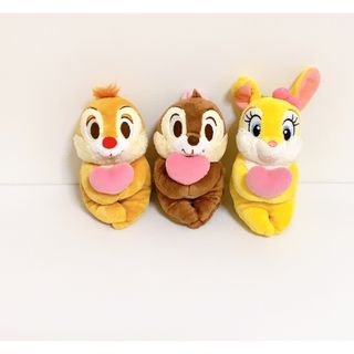 ディズニー(Disney)のチップとデール　ぬいぐるみ　クラリス　ハートランド　希少　レア　レトロ(キャラクターグッズ)