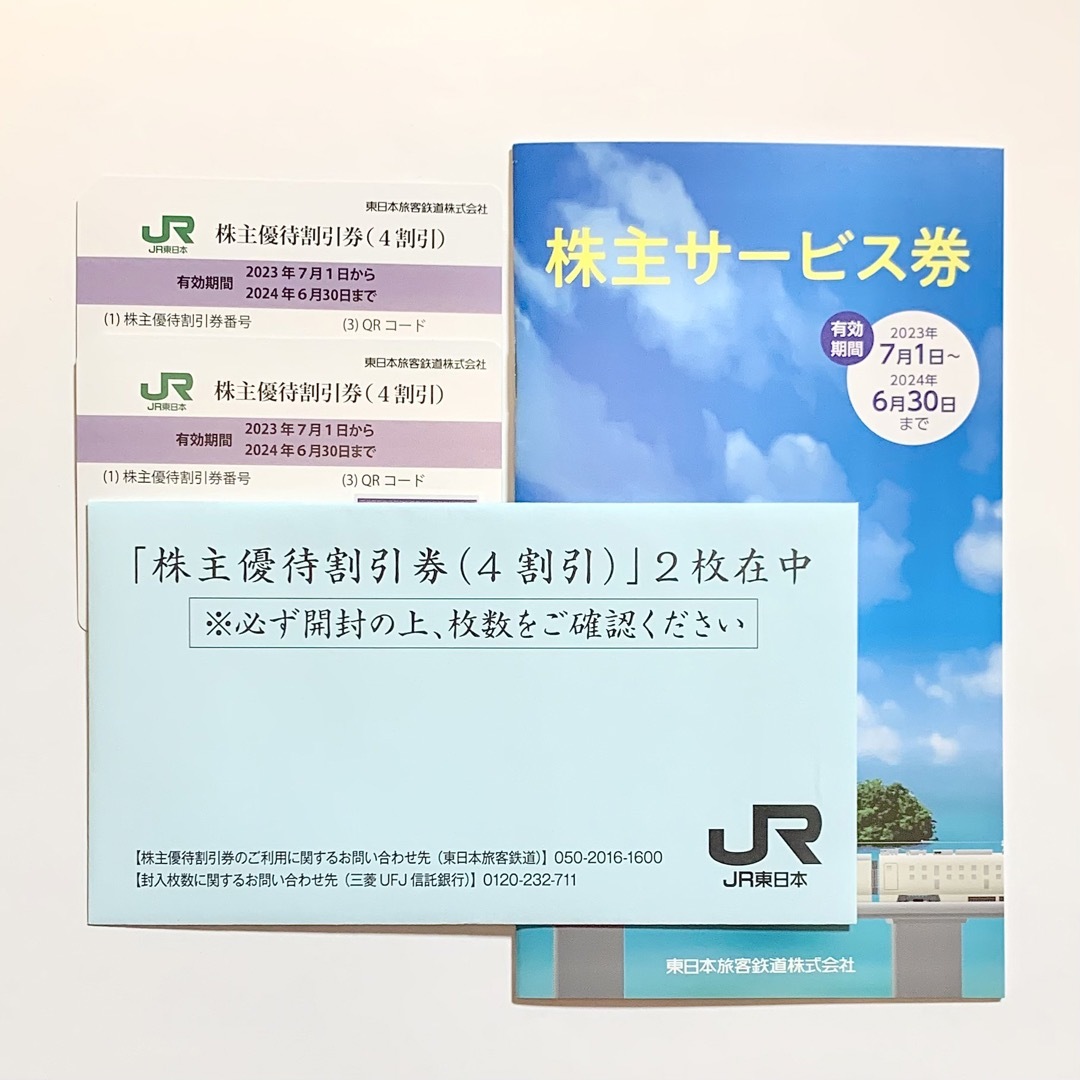 JR東日本 株主優待 割引券 2枚 サービス券優待券/割引券