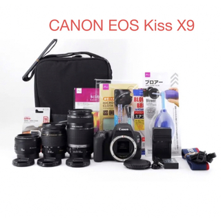 キヤノン(Canon)の☆人気機種☆canon kiss x9標準&望遠&単焦点トリプルレンズセット(デジタル一眼)