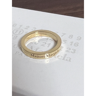 新品 メゾンマルジェラ ゴールド リング 指輪 11.5号 ロゴ刻印 S925