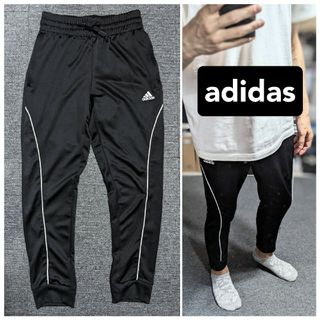 アディダス(adidas)のadidasイージーパンツジャージパンツ黒ブラックメンズMサイズ(その他)