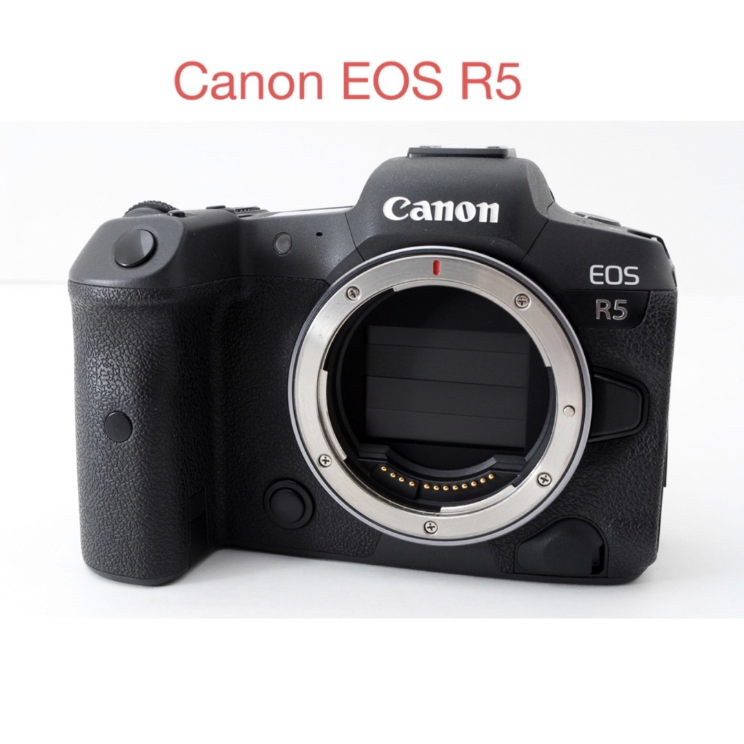 Canon - 保証残有 Canon EOS R5 元箱&取扱説明書付き、付属品完備 フル 