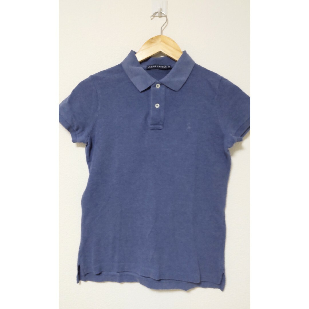 Ralph Lauren(ラルフローレン)のラルフローレン 女性用 スキニー 半袖ポロシャツ M ブルー系 レディースのトップス(ポロシャツ)の商品写真