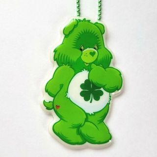 ケアベア(CareBears)の新品　ネームタグ　ケアベア　キーホルダー　グッドラックベア　キーチェーン(キャラクターグッズ)