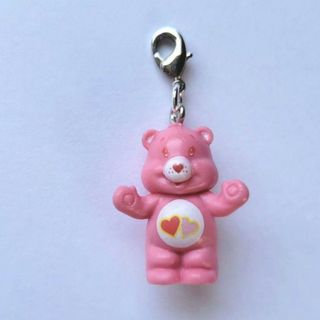 ケアベア(CareBears)の新品　ケアベア　チャーム　ファスナーマスコット　ラブアロットベア　マスコット(キャラクターグッズ)