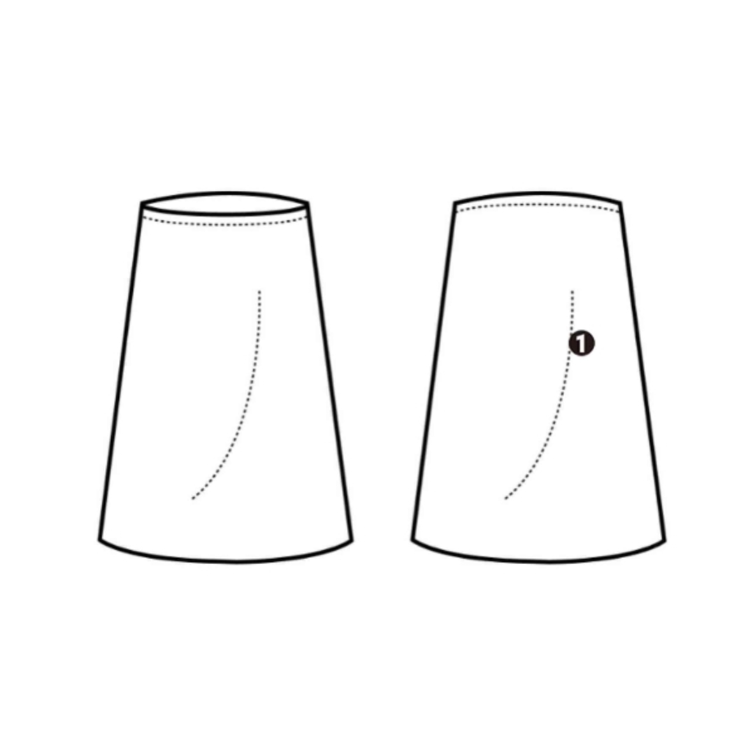 nano UNIVERSE ひざ丈スカート 38(M位) ベージュ 【古着】【中古】 レディースのスカート(ひざ丈スカート)の商品写真