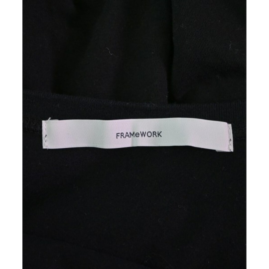 FRAMeWORK(フレームワーク)のFRAMeWORK フレームワーク Tシャツ・カットソー F 黒 【古着】【中古】 レディースのトップス(カットソー(半袖/袖なし))の商品写真